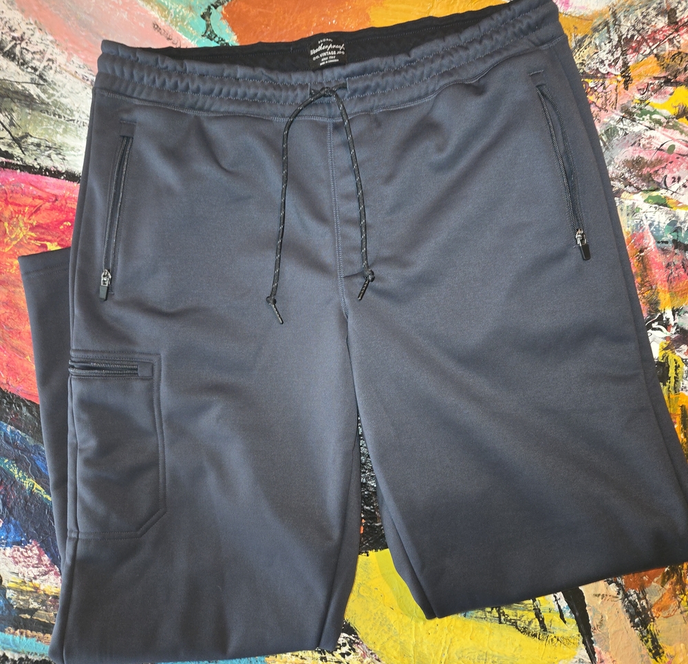 Weatherproof Men's Navy Zip-Pocket Joggers